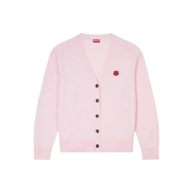 KENZO Boke Flower Embroidered V Neck Cardigan-0