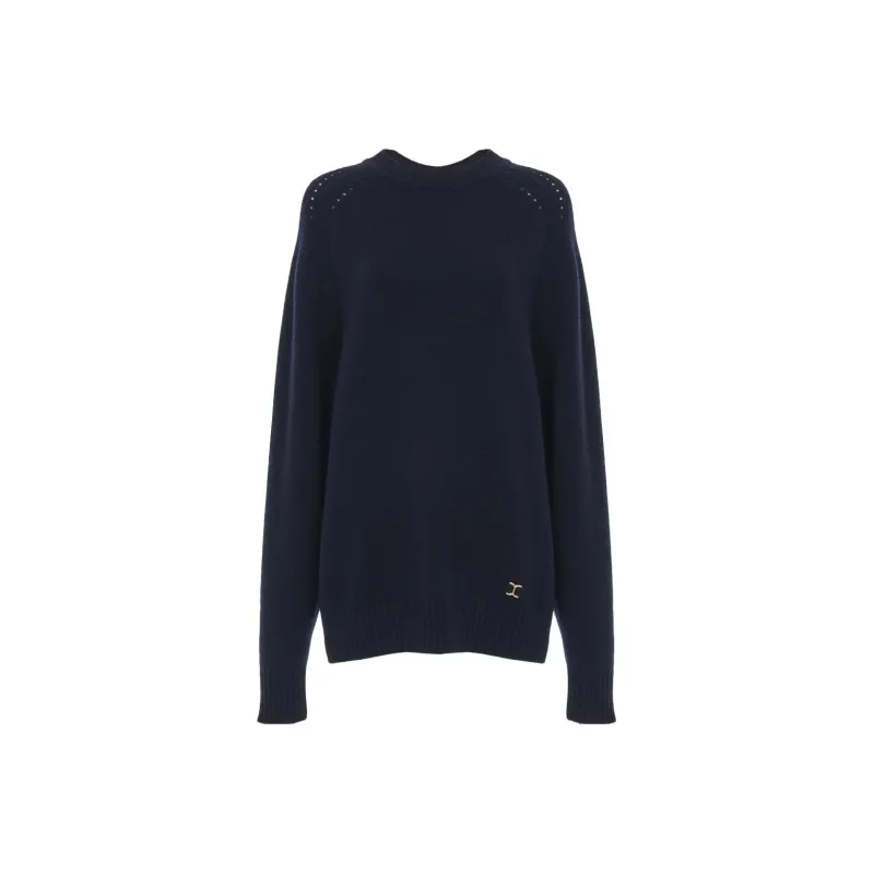 Chloé Marcie plaque Cashmere Blend Jumper-0