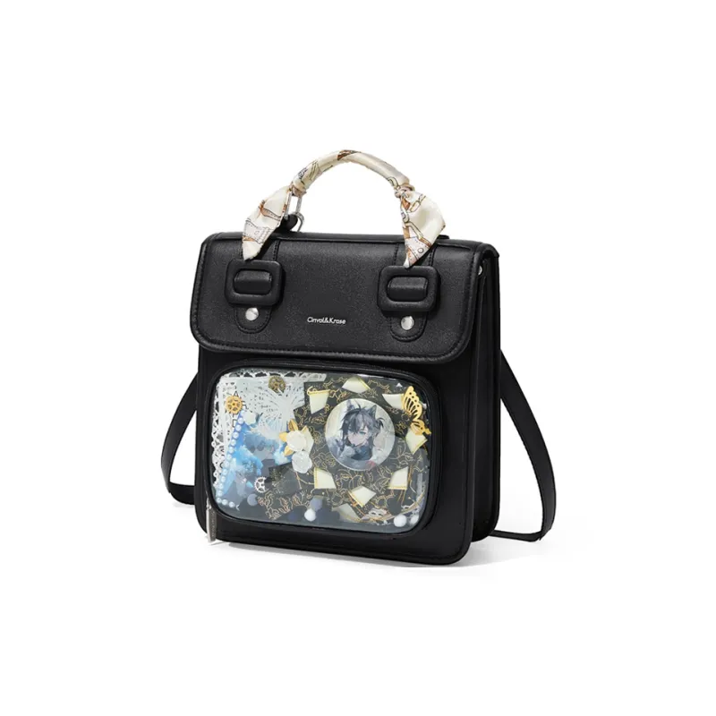 CinvaiKrose Synthetic Leather With PVC Backpack One Shoulder Crossbody Backpack Regular Women's-6