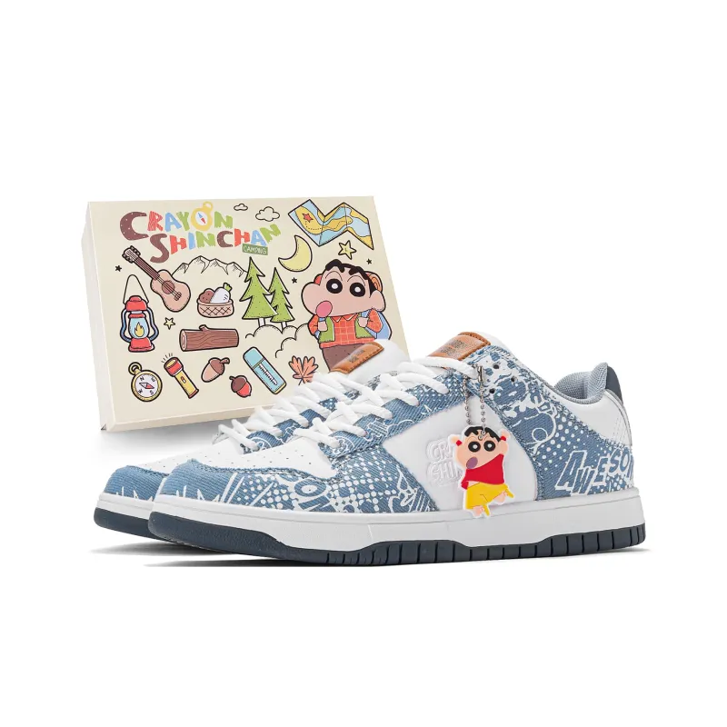 Crayon Shinchan Slip Resistant, Abrasion Resistant, Lightweight, Breathable Low Top Skateboard Shoes Unisex-5