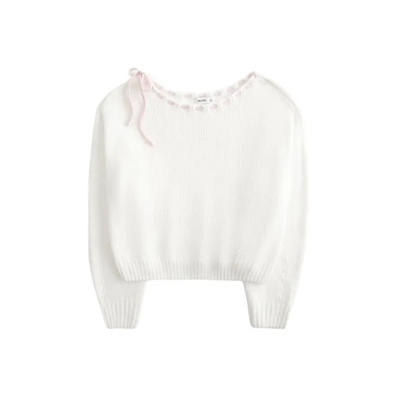 Hollister Sweater Women's White-0