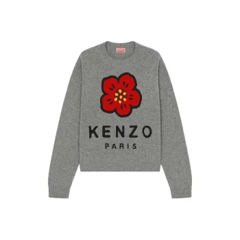 KENZO Boke Flower Series Knitwear Women's Dark Gray