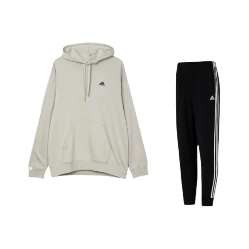 Adidas Sweat Hoodie Sweatshirt Set Unisex Metal Gray-0