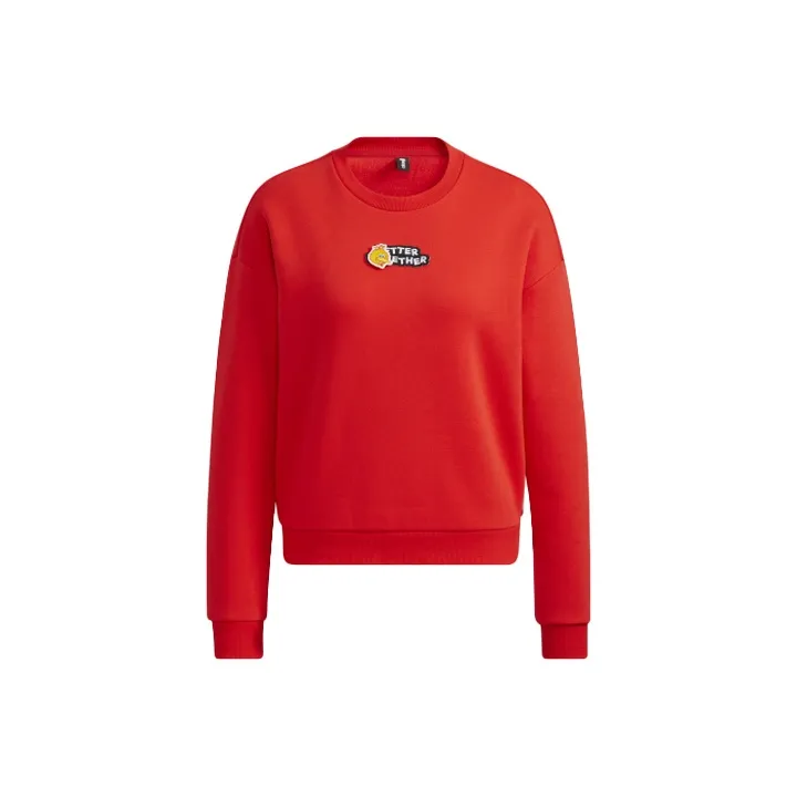 Sesame Street X Adidas Neo Sesame Street Co branded Collection Sweatshirts Women's Red-0