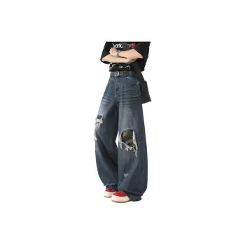DUATOGE Jeans Men's Vintage Blue 