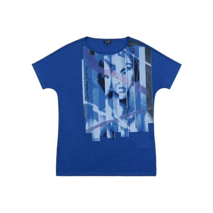 ARMANI JEANS T Shirts Women's Blue-0