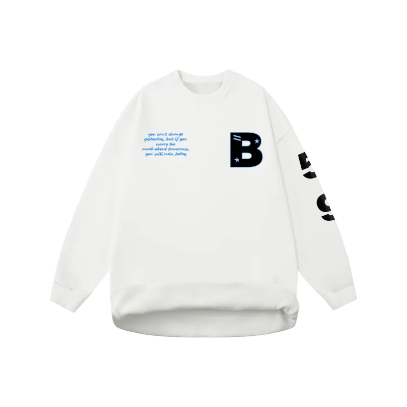LESS BEARS Crew Neck Pullover Sweatshirt Unisex-10