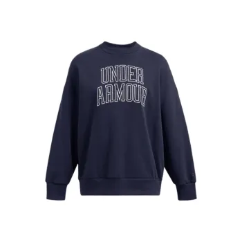 Under Armour Icon Heavyweight Terry Sweatshirt Women's Midnight Marine Blue