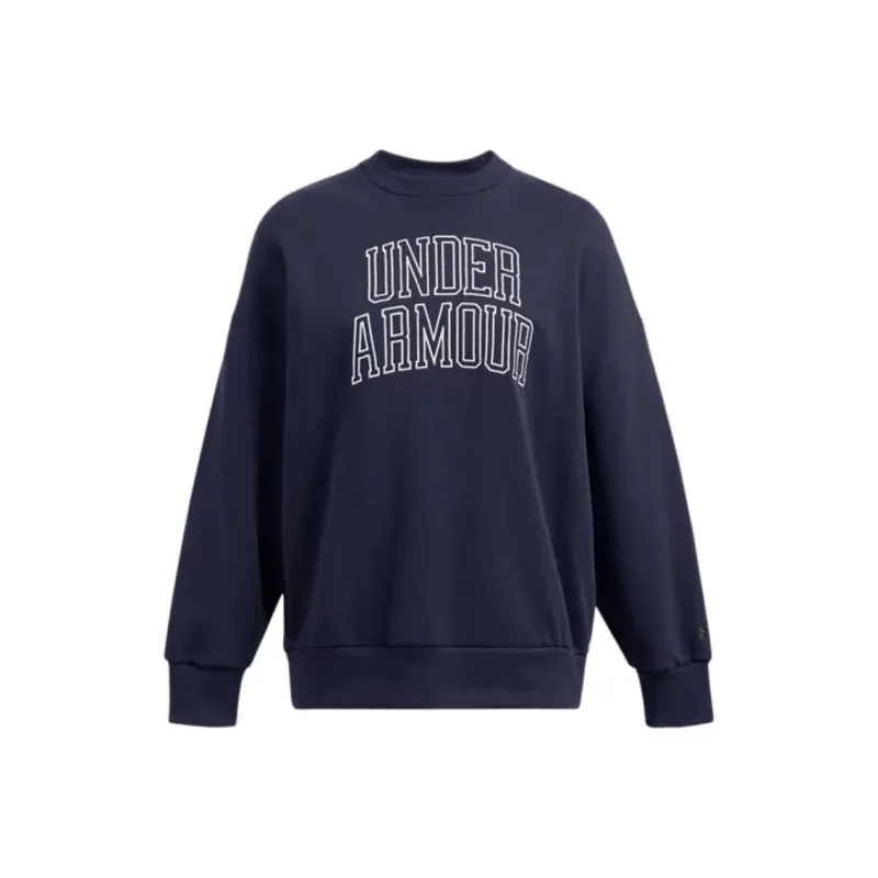 Under Armour Icon Heavyweight Terry Sweatshirt Women's Midnight Marine Blue-0