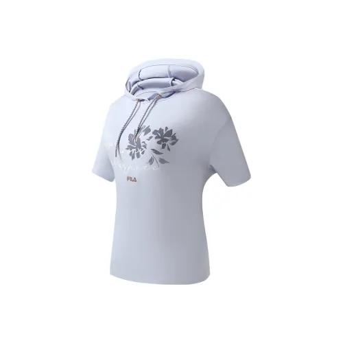 FILA Latte Girl 3.0 Drop Shoulder Sleeve T Shirt Women's Light Taro Purple