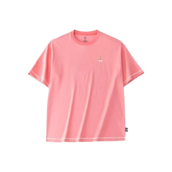 Anta Life Collection Drop Shoulder Sleeve T Shirt Women's Ocean Coral Pink-0