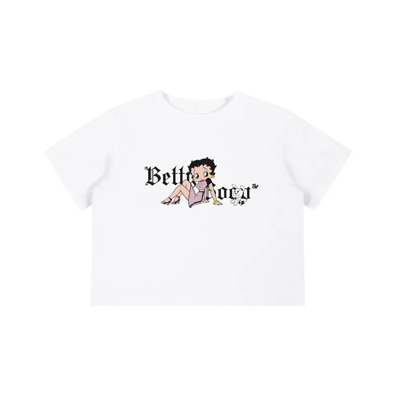 BETTY BOOP Regular T Shirt Women's White-0