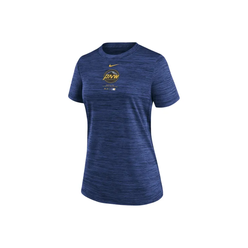 Nike Seattle Mariners Authentic Collection City Connect Practice Velocity Women's Nike Dri FIT Mlb T Shirt-0