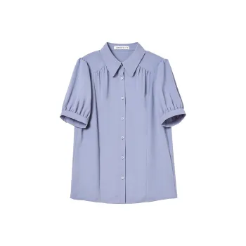 Mambe Shirt Women's Light Twilight Blue Purple