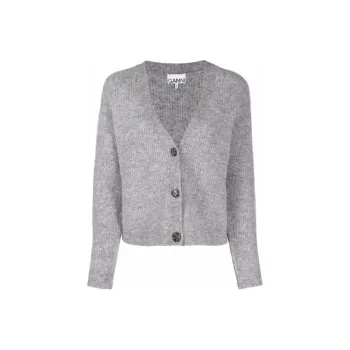 GANNI Cashmere Sweaters Women's Gray