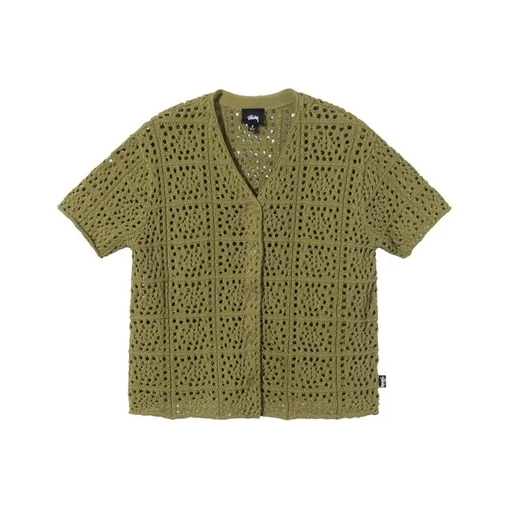 Stussy Samira Crochet Short Sleeve 'Natural'-1