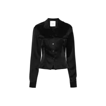 NANUSHKA Gitta Satin Shirt