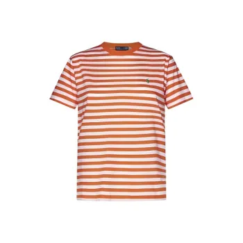 Polo Ralph Lauren Striped Polo Pony Embroidered T Shirt