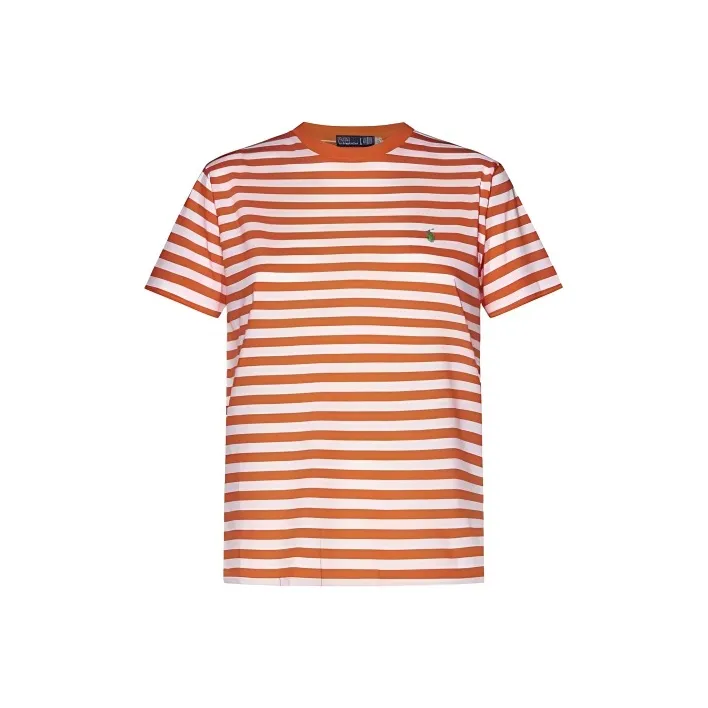 Polo Ralph Lauren Striped Polo Pony Embroidered T Shirt-0