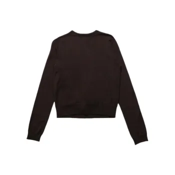 RICK OWENS Biker Level Sweater Mahogany