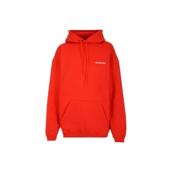 Balenciaga SS22 Sweatshirt Loose Fit Style Women's Red