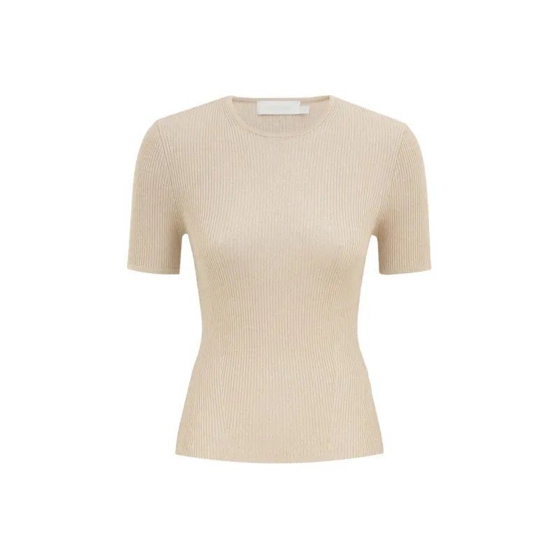 Zimmermann SS25 Summer Swimsuit Collection T Shirt Women's Cream-0