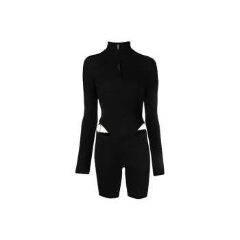 Jacquemus Cut out Knitted Playsuit
