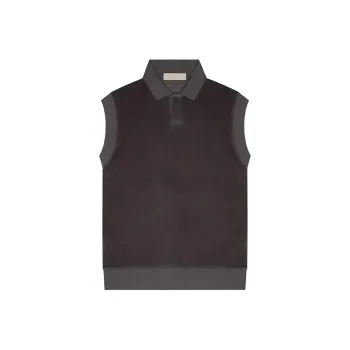 Fear Of God Essentials Women's Velour Sleeveless Polo Iron