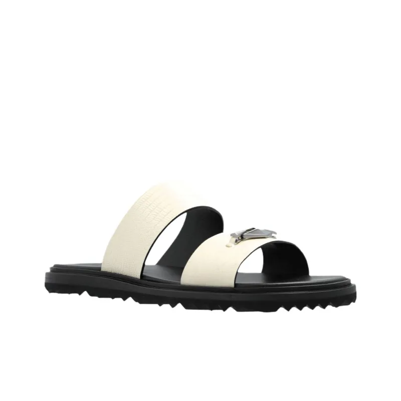 Jimmy Choo Slide Slippers Women's Beige Yellow-2