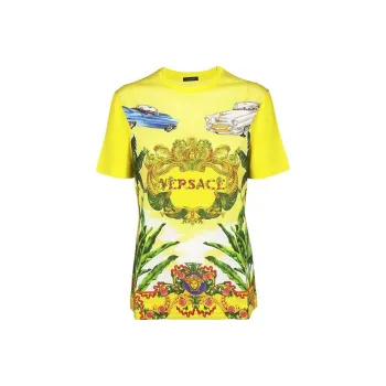 VERSACE T Shirts Women's Yellow