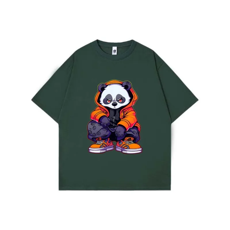 PANDA BASE Short Sleeved T Shirts Women's-4