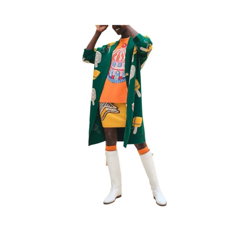 HERMES SS24 Knitwear Women's Feather Green-0