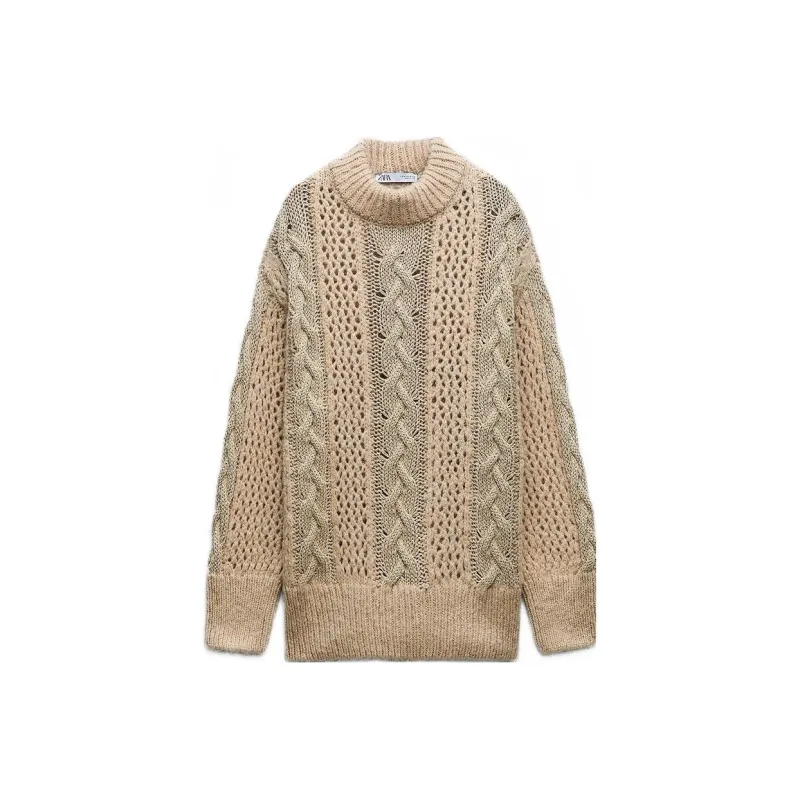 ZARA Sweaters Women's Beige-0