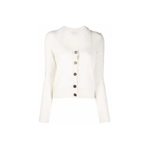 Alexander McQueen Slim Fit Knitwear Women's White