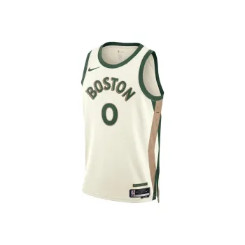 NBA Nike Boston Celtics City Edition Swingman Basketball Jerseys Unisex Ecru