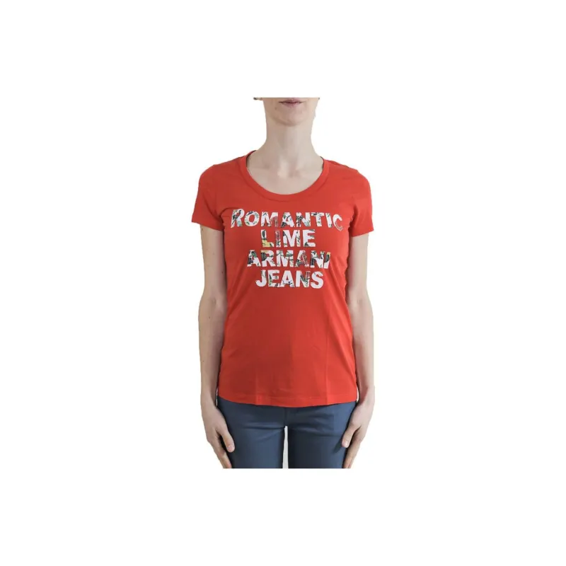 ARMANI JEANS T Shirts Women's Red-0