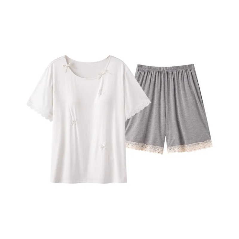 Jovini Pajama Set Women's Light Gray-0