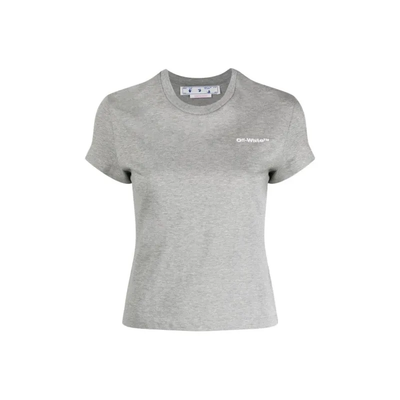 OFF WHITE T Shirts Women's Stone Gray-0