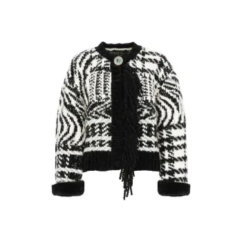 Roberto Cavalli Sweaters Women's Black White