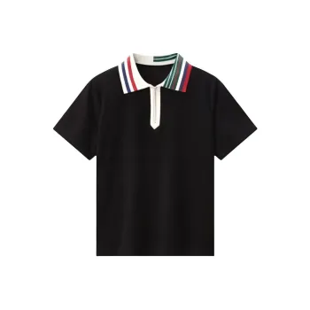 KUHNMARVIN Drop Shoulder Sleeve T-Shirt Women's Black
