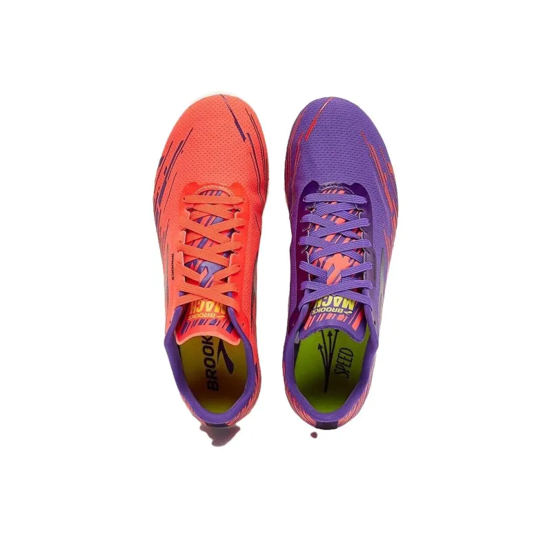 Brooks Cushioning, Wear Resistant Low Top Trail Running Shoes Women's Red Purple-3
