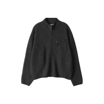 NOTHING WRITTEN FW24 Dicky Zip-up Jumper Sweater Women's CHARCOAL/Charcoal