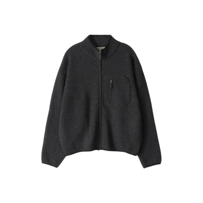 NOTHING WRITTEN FW24 Dicky Zip-up Jumper Sweater Women's CHARCOAL/Charcoal-0