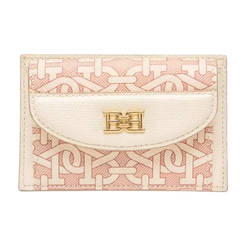 BALLY Cow Leather Card Holder Medium Size Women's Multicolor