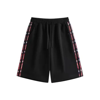 Crayon Shinchan Casual Shorts Unisex Active Black With White Accents