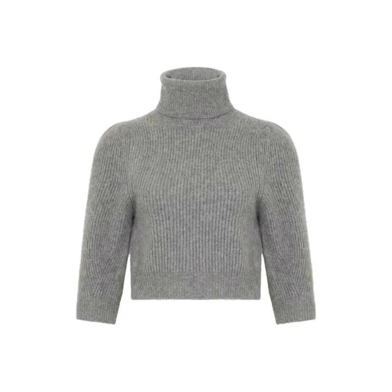 CELINE FW22 Cashmere Sweater Women's Gray-0