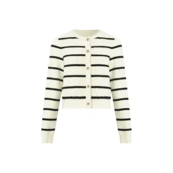 GOELIA Knitwear Women's Black White Stripes