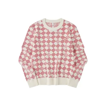 QIAODAN Sweater Women's Cream White/Brocade Red