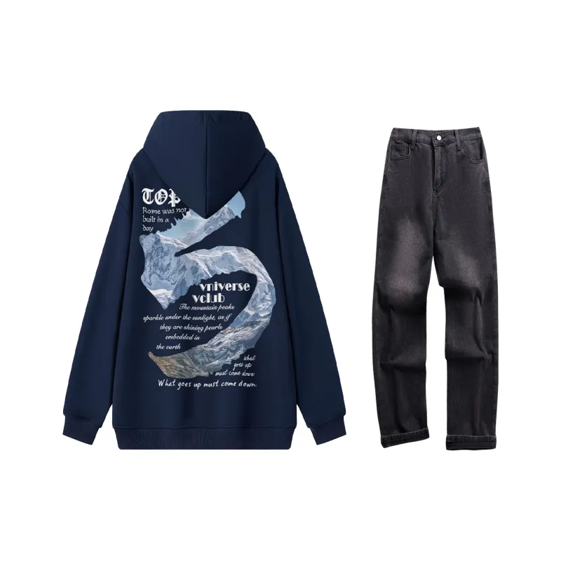 VniVerseVClub Sweatshirt Set Unisex-14