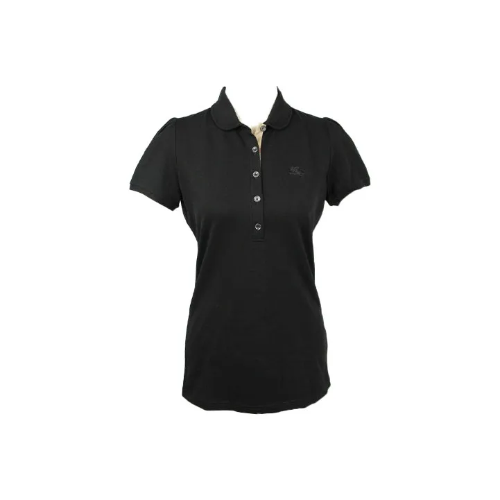 Burberry Polo Shirt Women's Black-0